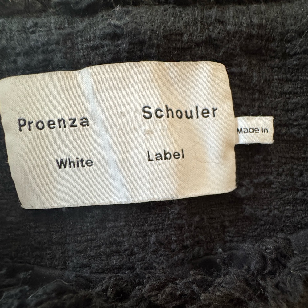 Proenza Schouler Black Textured Cropped Jacket - Picture 5 of 14